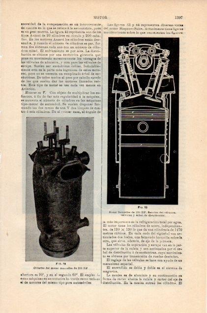 LAMINA V13005: Motor Mercedes de 260 HP