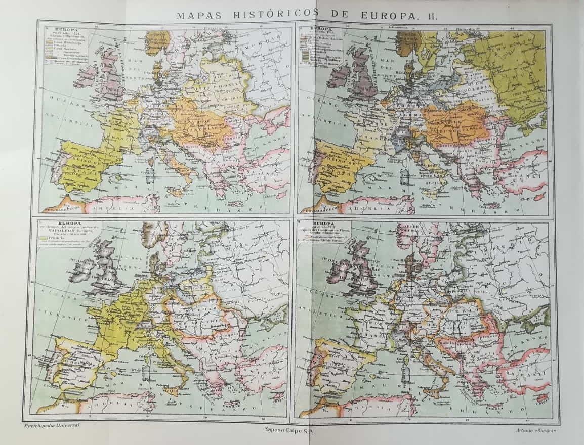 LAMINA V13056: Mapas historicos de Europa