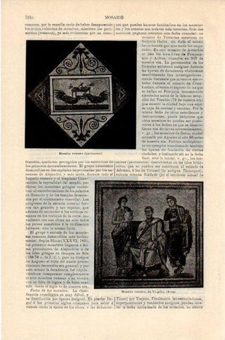 LAMINA V12958: Mosaicos romanos