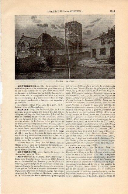 LAMINA V12952: Iglesia de Morthoe, Inglaterra