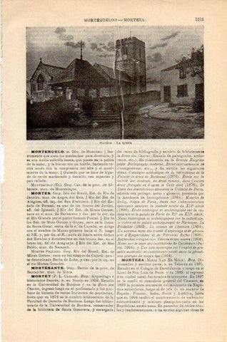 LAMINA V12952: Iglesia de Morthoe, Inglaterra