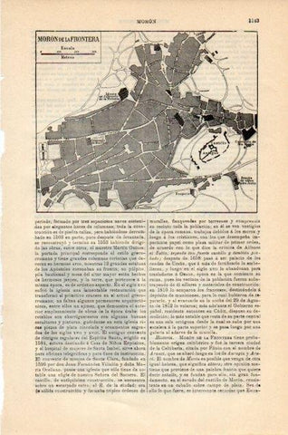LAMINA V12942: Plano de Moron de la Frontera, Sevilla