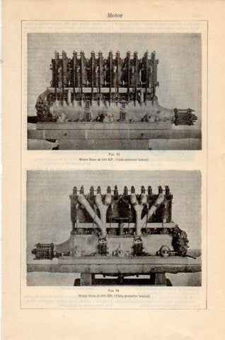 LAMINA V12999: Motor Benz de 160 HP
