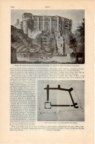 LAMINA V12990: Castillo de la Mota en Medina del Campo