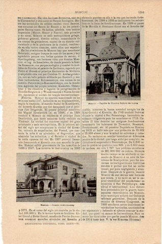 LAMINA V12976: Palacio Riabuchinesky en Moscu