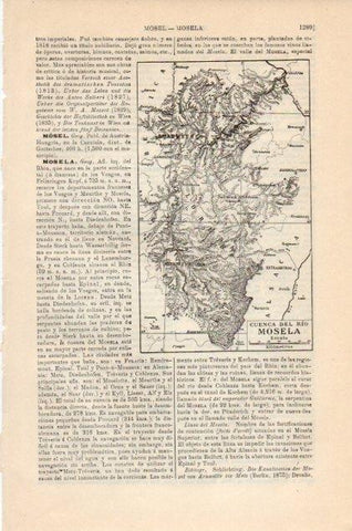 LAMINA V12978: Mapa de la cuenca del rio Mosela