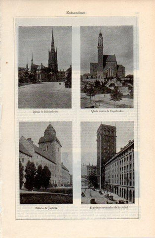 LAMINA V12624: Edificios de Estocolmo