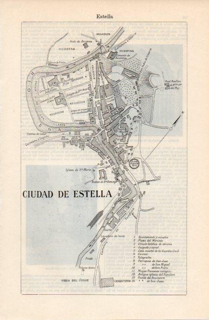 LAMINA V12612: Plano de Estella, Navarra