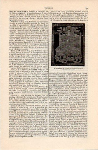 LAMINA V12608: Estandarte de Esteban el Grande
