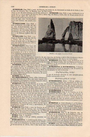 LAMINA V12658: Puerta de Aval en Etretat