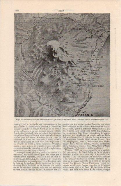 LAMINA V12654: Mapa del Etna