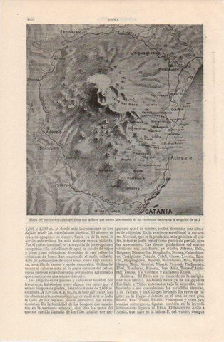 LAMINA V12654: Mapa del Etna