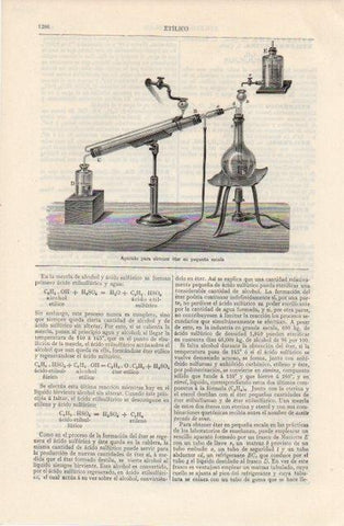 LAMINA V12653: Aparato para obtener eter