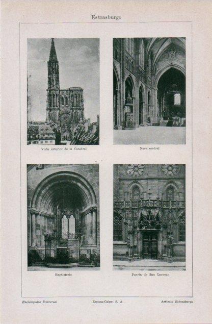 LAMINA V12634: Catedral de Estrasburgo