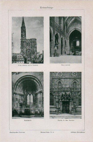 LAMINA V12634: Catedral de Estrasburgo