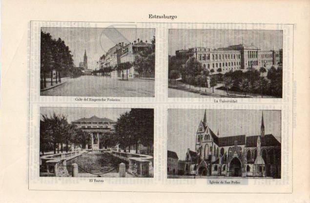 LAMINA V12632: Vistas de Estrasburgo