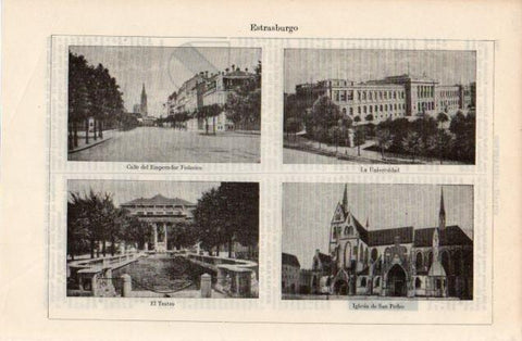 LAMINA V12632: Vistas de Estrasburgo