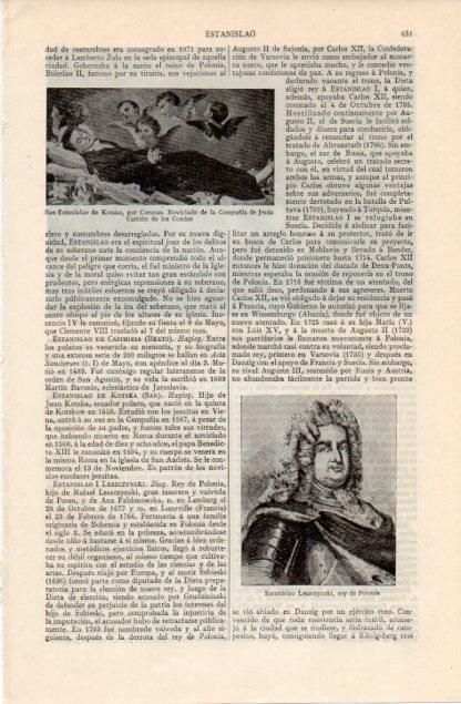 LAMINA V12593: Estanislao Leszczynski, rey de Polonia