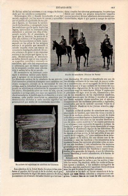 LAMINA V12592: Escolta del estandarte de los Husares de Pavia