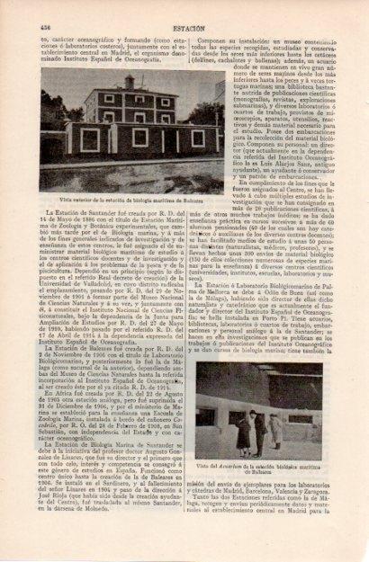 LAMINA V12555: Estacion de biologia maritima en Baleares