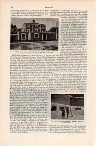 LAMINA V12555: Estacion de biologia maritima en Baleares