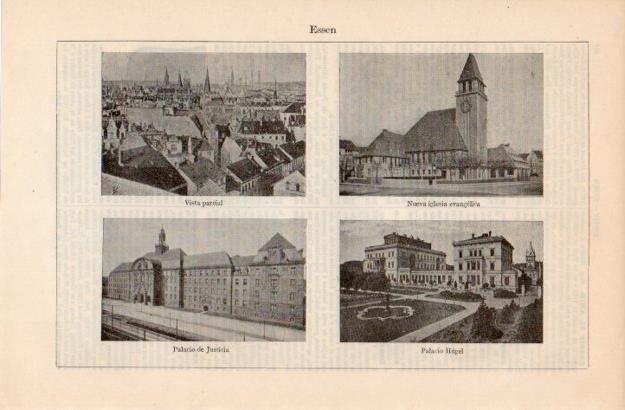 LAMINA V12548: Vistas de Essen, Alemania