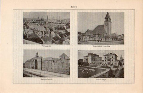 LAMINA V12548: Vistas de Essen, Alemania