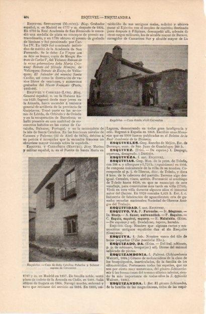 LAMINA V12547: Casa donde vivio Cervantes en Esquivias