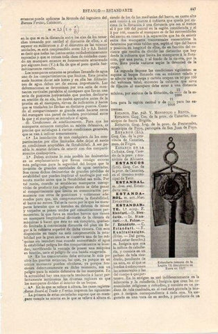 LAMINA V12590: Estandarte romano de la Legion IX
