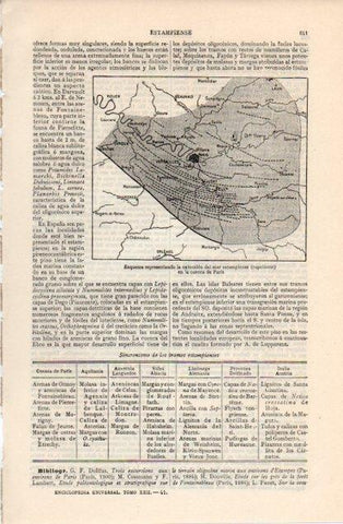 LAMINA V12589: Extension del mar estampiense en la cuenca de Paris