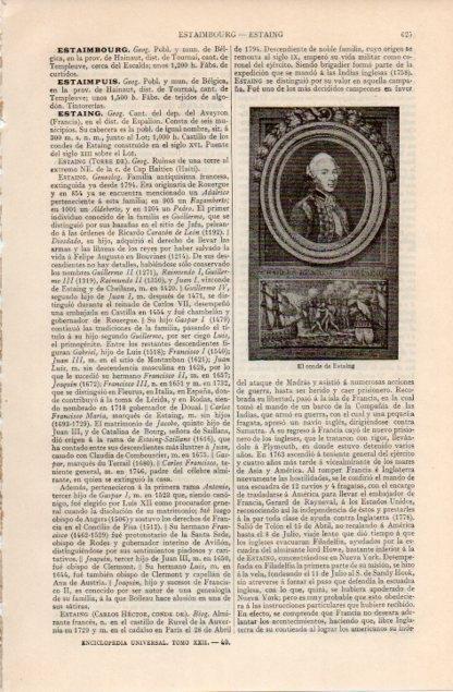 LAMINA V12586: Conde de Estaing