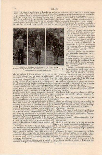 LAMINA V12561: Uniformes de la brigada obrero topografica