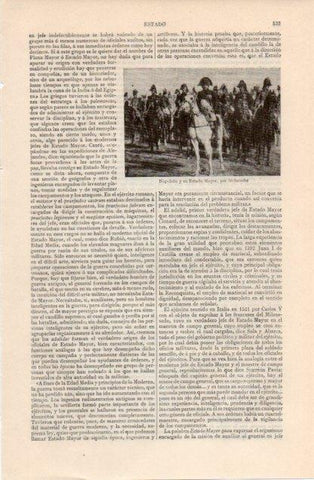 LAMINA V12562: Napoleon y su Estado Mayor, por Meissonler
