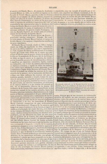 LAMINA V12563: Monumento en la Escuela Superior de Guerra, Madrid