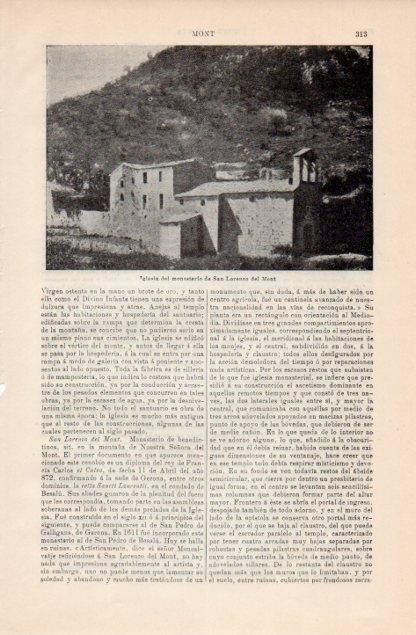LAMINA V12757: Monasterio de San Lorenzo del Mont