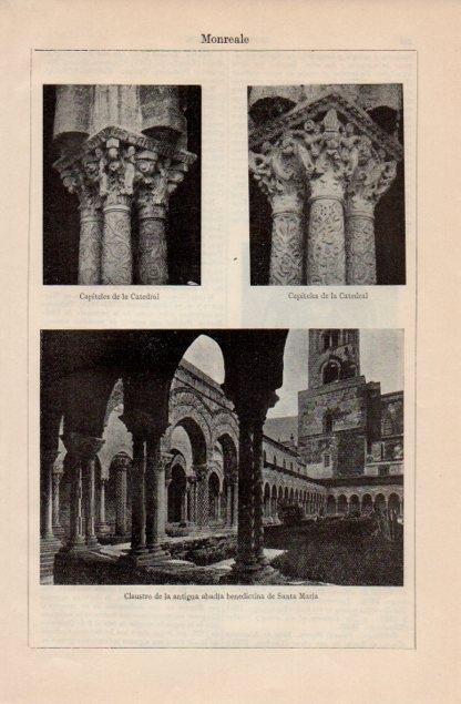 LAMINA V12749: Claustro de la Abadia de Monreales
