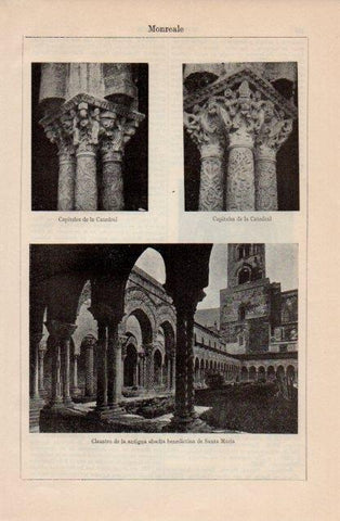 LAMINA V12749: Claustro de la Abadia de Monreales
