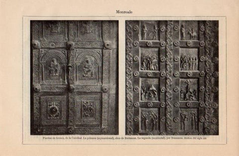 LAMINA V12748: Puertas de bronce de la Catedral de Monreale