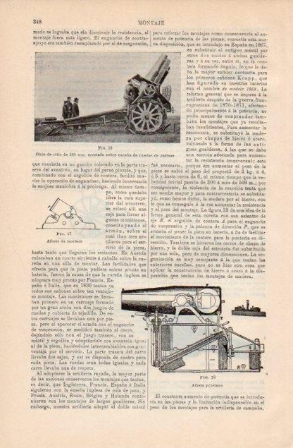 LAMINA V12762: Obus de sitio de 260 mm