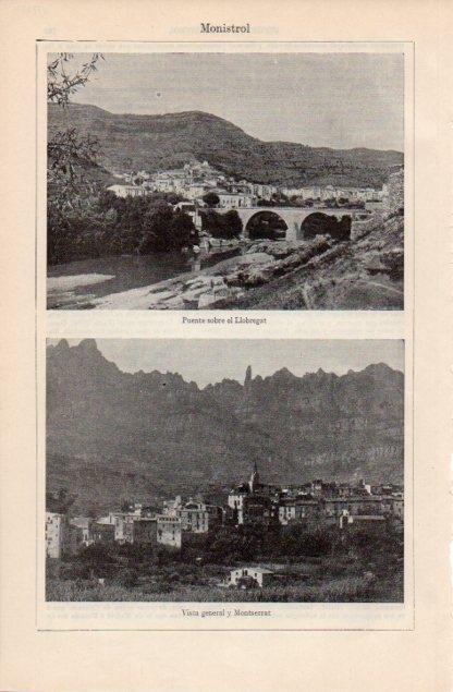 LAMINA V12734: Vistas de Monistrol, Barcelona