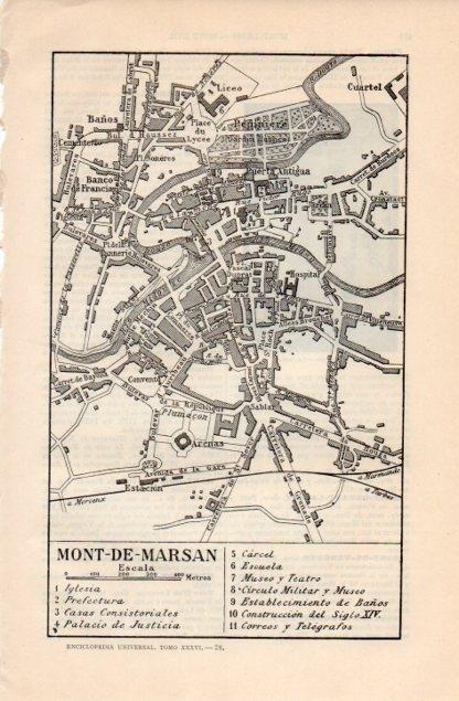LAMINA V12791: Plano de Mont-de-Marsan