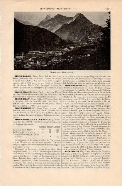 LAMINA V12788: Vista general de Montbovon, Suiza
