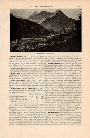 LAMINA V12788: Vista general de Montbovon, Suiza