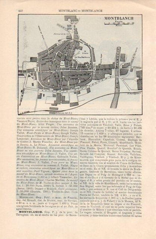 LAMINA V12786: Plano de Montblanch