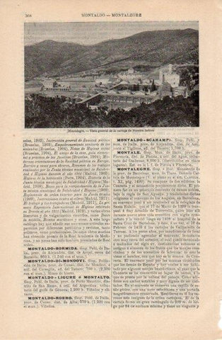 LAMINA V12771: Cartuja de Nuestra Señora de Montalegre en Tiana