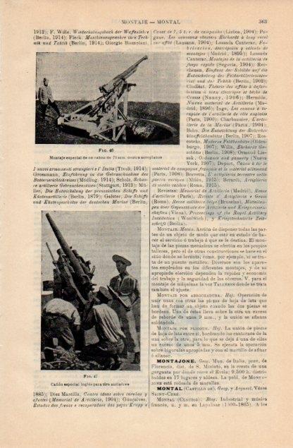 LAMINA V12769: Cañon ingles para tiro antiaereo