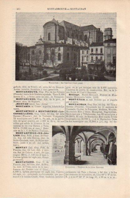 LAMINA V12780: Catedral de Montauban