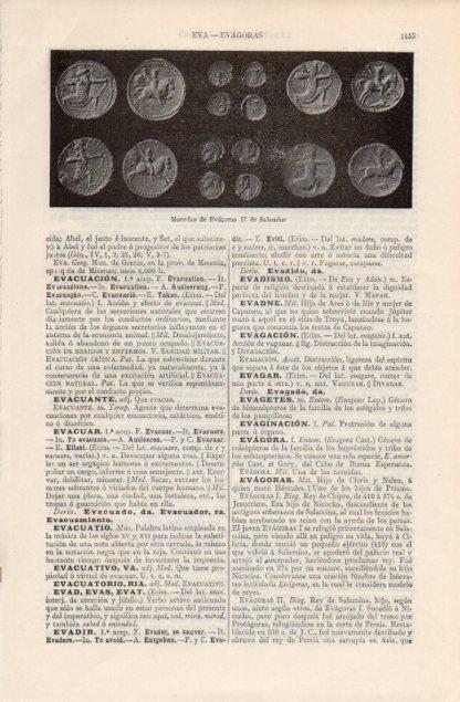 LAMINA V12691: Monedas de Evagoras II de Salamina