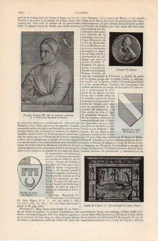 LAMINA V12674: Papa Eugenio IV