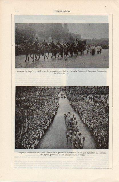 LAMINA V12664: Congreso Eucaristico de Viena de 1912